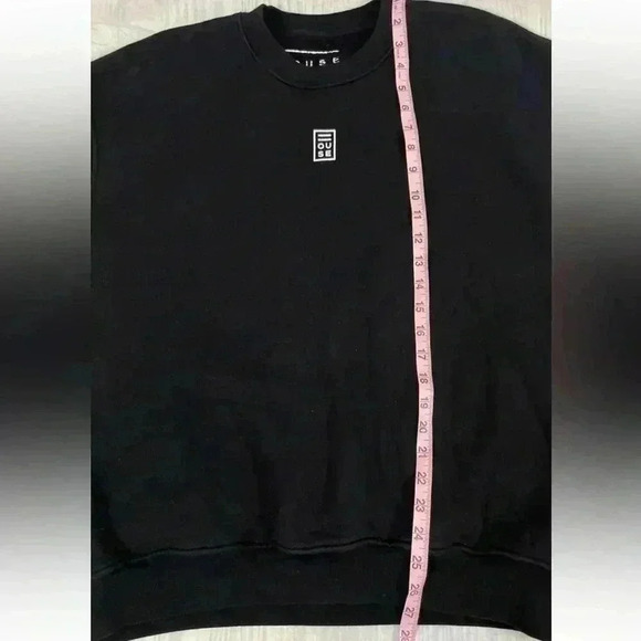 HOUSE iD Pullover Black Crewneck Sweatshirt Adult Size S oversized relaxed urban - Picture 13 of 16